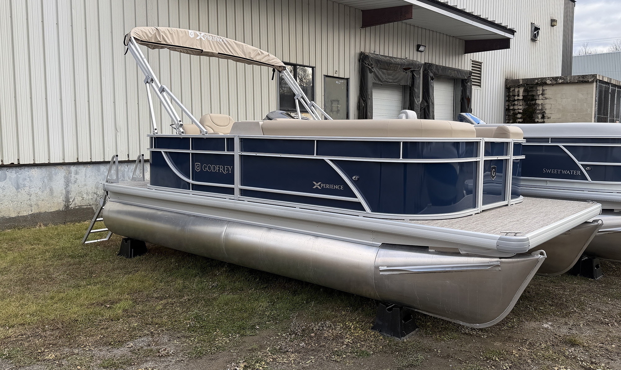 2026 Godfrey EX1880CX Pontoon Boat- Navy